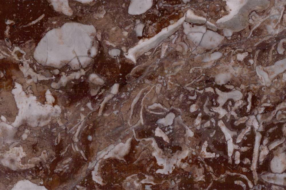 Sienna, terracotta red natural stone swatch